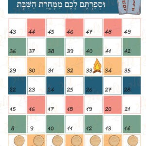 לוח ספירת העומר דגם פסטל