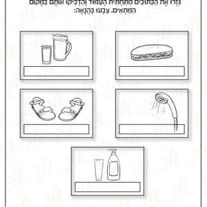 דף עבודה האיסורים ביום הכיפורים