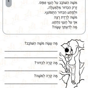 דף עבודה תרגול קריאה - משה השובב