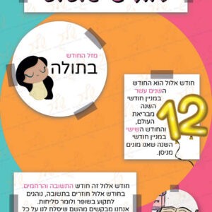 לוח חודש אלול דגם ראי