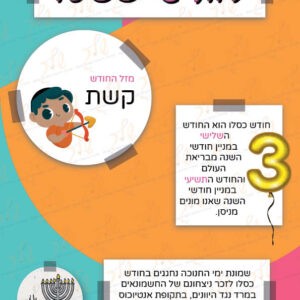 לוח חודש כסליו דגם ראי