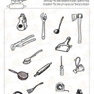 דף עבודה מיון והכללה - חנוך הטבח