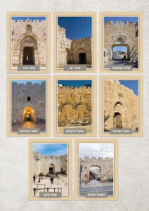 קיר תוכן שערי ירושלים - הדמיה