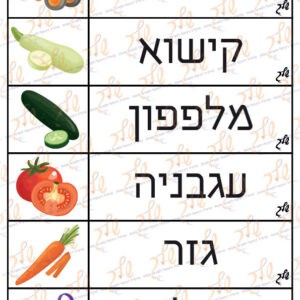 כרטיסי אוריינות בנושא הגינה + דף עבודה (2)