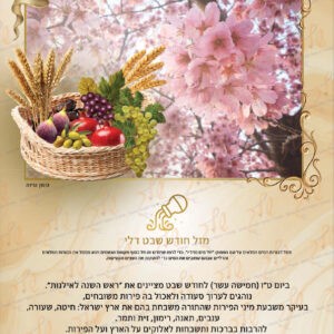 לוח חודש שבט דגם יהב גדול